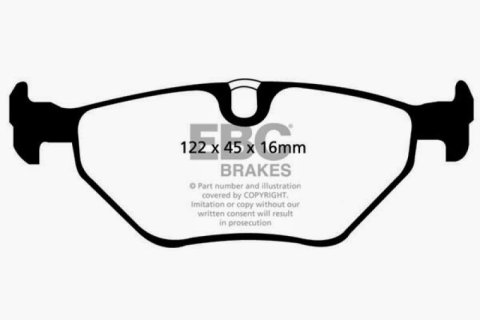 EBC 01-03 BMW 525i 2.5 (E39) Greenstuff Rear Brake Pads thumbnail 1