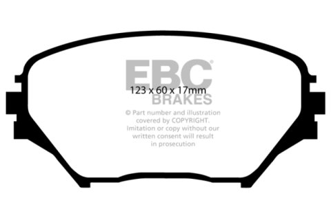 EBC 01-03 Toyota RAV 4 2.0 Greenstuff Front Brake Pads thumbnail 4