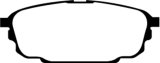 EBC 01-04 Mazda Protege 2.0 (Rear Rotors) Redstuff Rear Brake Pads thumbnail 5