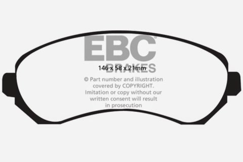 EBC 01-05 Buick Rendezvous 3.4 2WD Ultimax2 Front Brake Pads thumbnail 4
