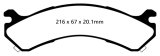 EBC 01-05 Chevrolet Silverado 3500 (2WD) Yellowstuff Rear Brake Pads thumbnail 1