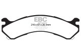 EBC 01-05 Chevrolet Silverado 3500 (2WD) Yellowstuff Rear Brake Pads thumbnail 6