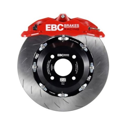 EBC Racing 03-12 Mazda RX-8 Red Apollo-4 Calipers 330mm Rotors Front Big Brake Kit thumbnail 6