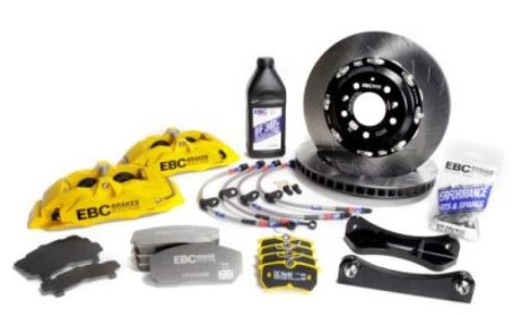 EBC Racing 03-12 Mazda RX-8 Yellow Apollo-4 Calipers 355mm Rotors Front Big Brake Kit thumbnail 6