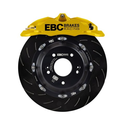 EBC Racing 00-07 BMW M3 (E46) Yellow Apollo-4 Calipers 355mm Rotors Front Big Brake Kit thumbnail 4