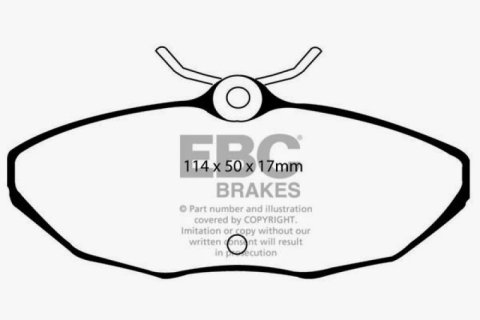 EBC 01-05 Ford Thunderbird 3.9 Yellowstuff Rear Brake Pads thumbnail 4