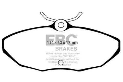 EBC 01-05 Ford Thunderbird 3.9 Yellowstuff Rear Brake Pads thumbnail 5