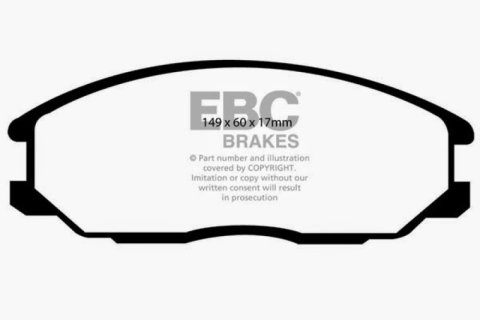 EBC 01-06 Hyundai Santa Fe 2.4 Ultimax2 Front Brake Pads thumbnail 2