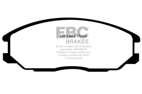 EBC 01-06 Hyundai Santa Fe 2.4 Ultimax2 Front Brake Pads thumbnail 4