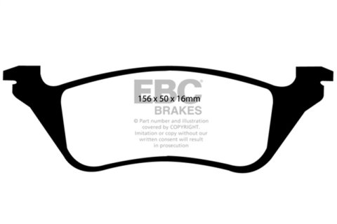 EBC 01-07 Chrysler Town & Country 3.3 Rear Rotors Ultimax2 Rear Brake Pads thumbnail 5