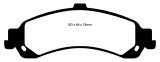 EBC 02 Cadillac Escalade 5.3 (PBR rear caliper) Yellowstuff Rear Brake Pads thumbnail 1