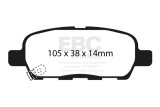 EBC 02 Infiniti G35 3.5 w/o DCS Bluestuff Rear Brake Pads thumbnail 8