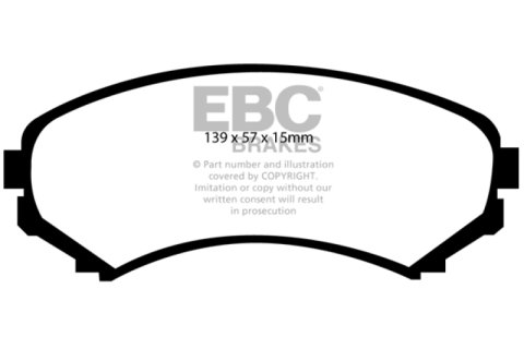 EBC 02-03 Honda Passport 3.2 Greenstuff Front Brake Pads thumbnail 1