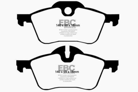 EBC 02-03 Mini Hardtop 1.6 Ultimax2 Front Brake Pads thumbnail 2