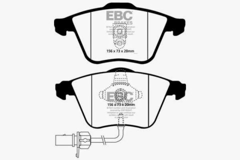 EBC 02-04 Audi A6 Quattro 2.7 Twin Turbo Sedan (4 Pad Set) Ultimax2 Front Brake Pads thumbnail 2