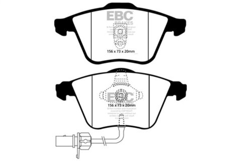 EBC 02-04 Audi A6 Quattro 2.7 Twin Turbo Sedan (4 Pad Set) Ultimax2 Front Brake Pads thumbnail 5