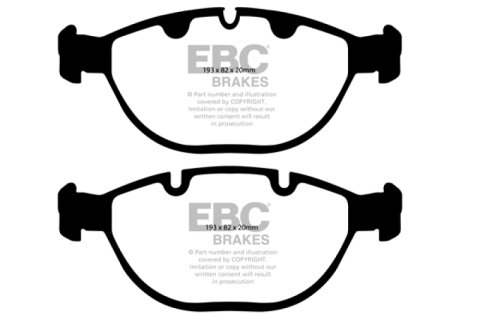 EBC 02-04 BMW X5 4.6 Greenstuff Front Brake Pads thumbnail 3