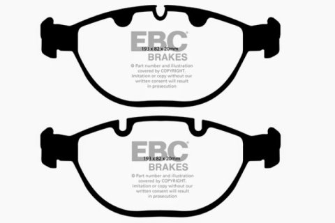 EBC 02-04 BMW X5 4.6 Greenstuff Front Brake Pads thumbnail 4