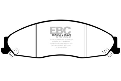 EBC 02-05 Cadillac CTS 2.6 Ultimax2 Front Brake Pads thumbnail 3