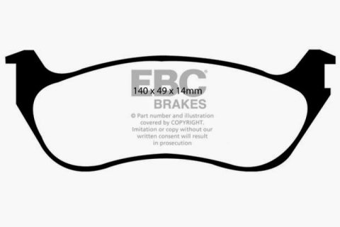 EBC 02-05 Ford Explorer 4.0 2WD Ultimax2 Rear Brake Pads thumbnail 2
