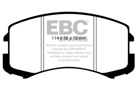 EBC 02-05 Mitsubishi Lancer 2.0 ES Yellowstuff Front Brake Pads thumbnail 4