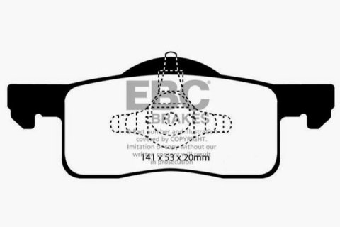 EBC 02-06 Ford Expedition 4.6 2WD Greenstuff Rear Brake Pads thumbnail 2