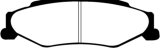 EBC 03-04 Cadillac XLR 4.6 Redstuff Rear Brake Pads thumbnail 5