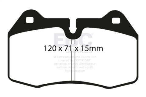 EBC 03-04 Infiniti G35 3.5 (Manual) (Brembo) Bluestuff Front Brake Pads thumbnail 6