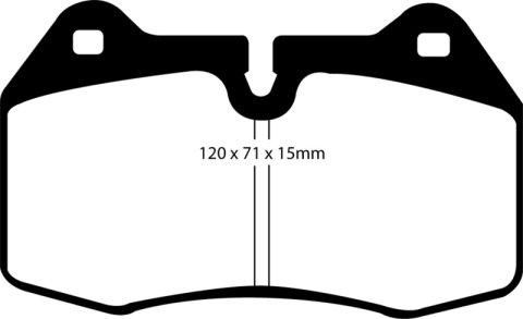 EBC 03-04 Infiniti G35 3.5 (Manual) (Brembo) Redstuff Front Brake Pads thumbnail 1