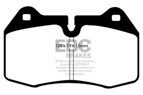 EBC 03-04 Infiniti G35 3.5 (Manual) (Brembo) Redstuff Front Brake Pads thumbnail 4
