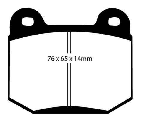 EBC 03-04 Infiniti G35 3.5 (Manual) (Brembo) Redstuff Rear Brake Pads thumbnail 1