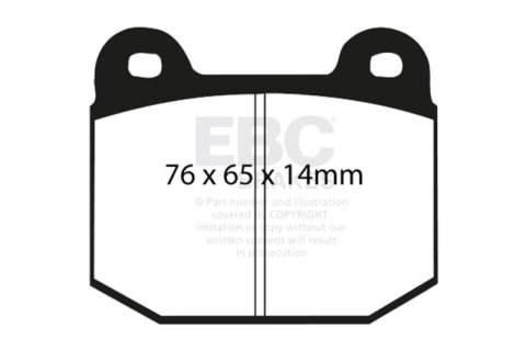 EBC 03-04 Infiniti G35 3.5 (Manual) (Brembo) Redstuff Rear Brake Pads thumbnail 8