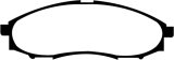 EBC 03-04 Nissan Frontier 3.3 2WD Greenstuff Front Brake Pads thumbnail 2
