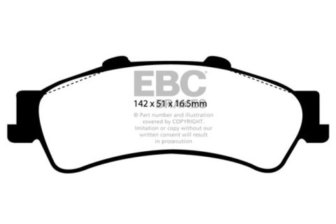 EBC 03-05 Chevrolet Astro Van 2WD Extra Duty Rear Brake Pads thumbnail 2