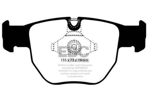 EBC 03-05 Land Rover Range Rover 4.4 Greenstuff Front Brake Pads thumbnail 5