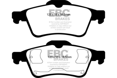 EBC 03-05 Mazda 3 2.0 Ultimax2 Rear Brake Pads thumbnail 6