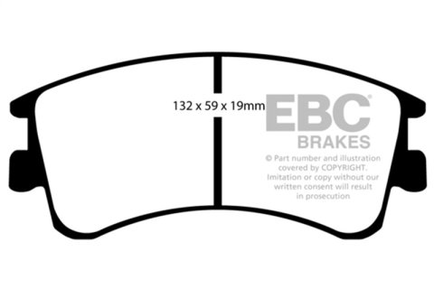 EBC 03-05 Mazda 6 2.3 Yellowstuff Front Brake Pads thumbnail 5