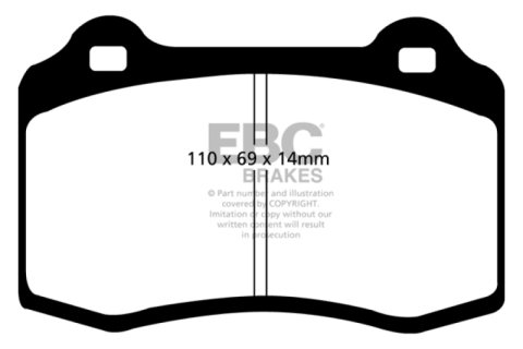 EBC 03-07 Volvo S60 2.5 Turbo R Greenstuff Rear Brake Pads thumbnail 1