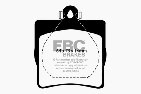 EBC 03-08 Chrysler Crossfire 3.2 Ultimax2 Rear Brake Pads thumbnail 5