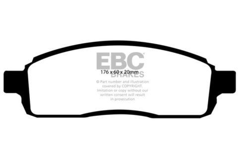 EBC 04 Ford F150 4.2 (2WD) 6 Lug Greenstuff Front Brake Pads thumbnail 1