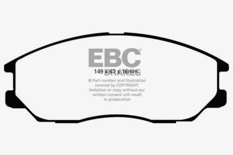 EBC 04-05 Hyundai XG 350 3.5 Yellowstuff Front Brake Pads thumbnail 4