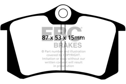 EBC 04-06 Audi TT Quattro 3.2 Bluestuff Rear Brake Pads thumbnail 6