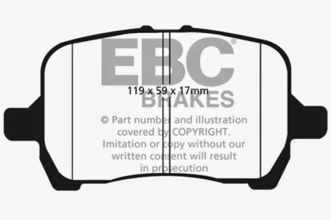 EBC 04-06 Chevrolet Cobalt 2.0 Supercharged Yellowstuff Front Brake Pads thumbnail 6