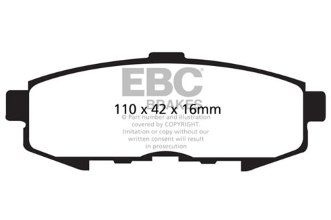 EBC 04-06 Mazda MPV 3.0 Ultimax2 Rear Brake Pads thumbnail 3