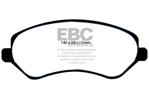 EBC 04-07 Chrysler Town & Country 3.3 Rear Drums Greenstuff Front Brake Pads thumbnail 2
