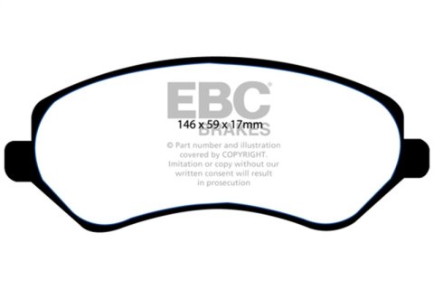 EBC 04-07 Chrysler Town & Country 3.3 Rear Drums Greenstuff Front Brake Pads thumbnail 5