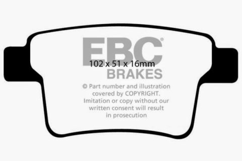 EBC 04-07 Ford Five Hundred 3.0 Ultimax2 Rear Brake Pads thumbnail 2