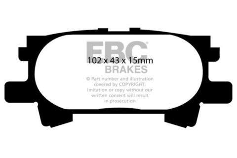 EBC 04-07 Lexus RX330 3.3 Greenstuff Rear Brake Pads thumbnail 5