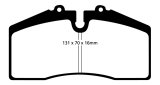 EBC 05+ Ford Saleen Mustang Brembo front calipers Yellowstuff Front Brake Pads thumbnail 2