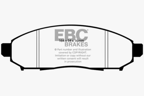EBC 05+ Nissan Frontier 2.5 2WD Greenstuff Front Brake Pads thumbnail 3